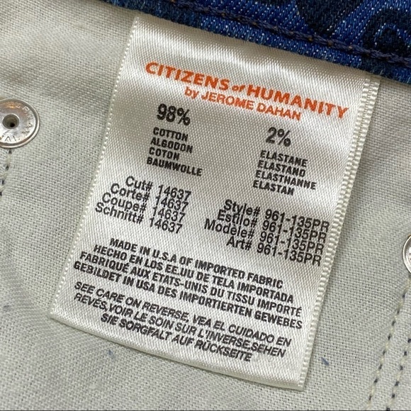 Citizens of Humanity Chloe High Waiat‎ Cut Off Short Morris Wash Size 30 - Picture 10 of 15